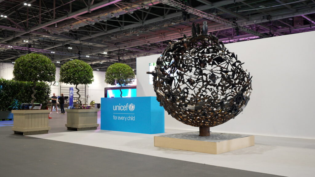  Formula E To Auction Off Sculpture Made Out Of Broken Racecar Parts To Support UNICEF