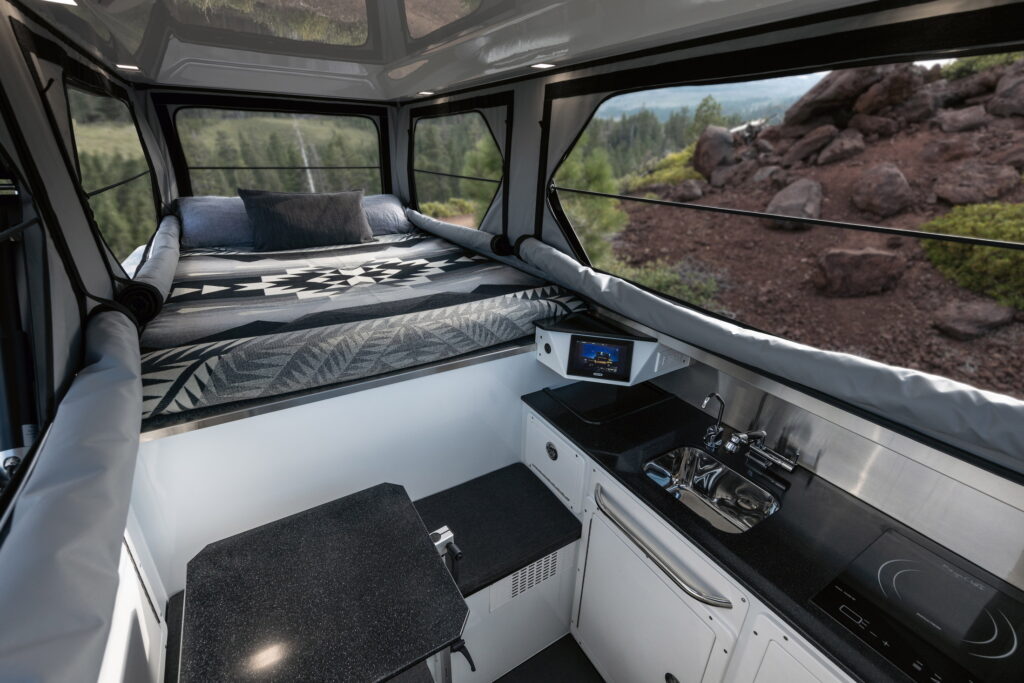  EarthCruiser Adds Cook Top, Sink, And Sleeping Room For Two To 2024 GMC Hummer EV