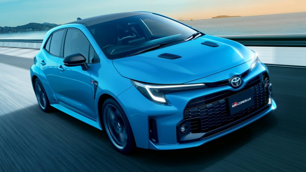  Toyota GR Corolla Gets Mild Updates In Japan Including New Cyan Color And Improved Chassis Bolts