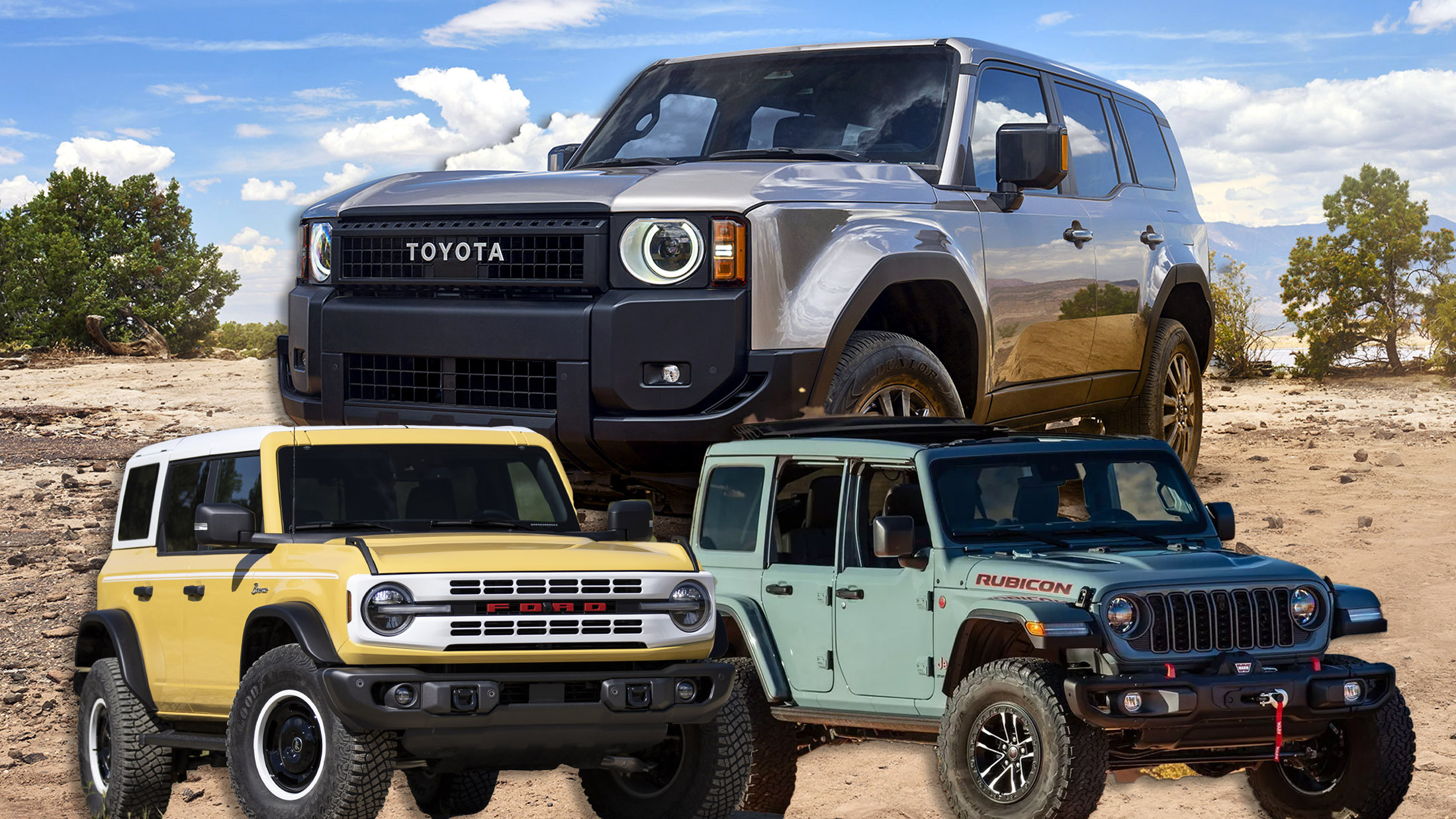 See How The 2024 Toyota Land Cruiser Compares To The Ford Bronco And