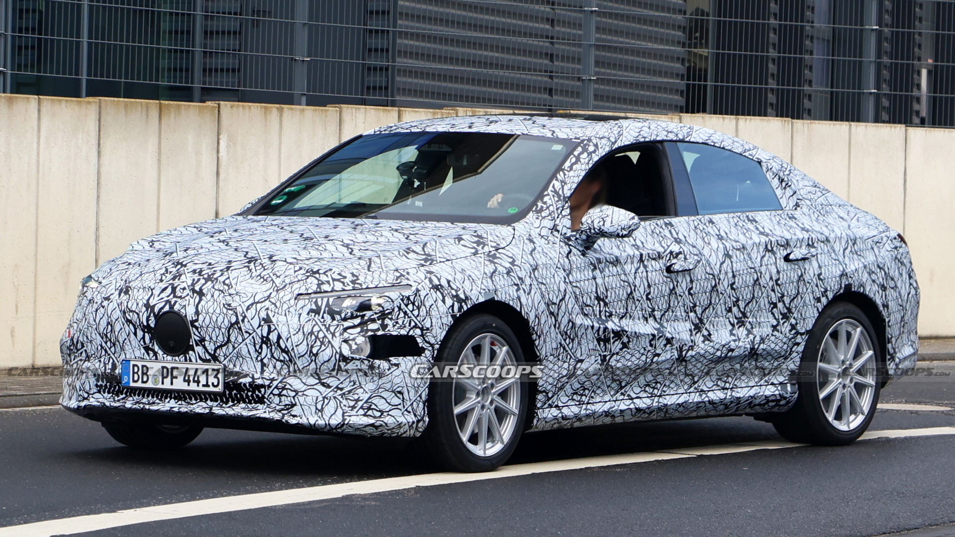 2025 Mercedes CLA EV Spied For The First Time With Production Lighting