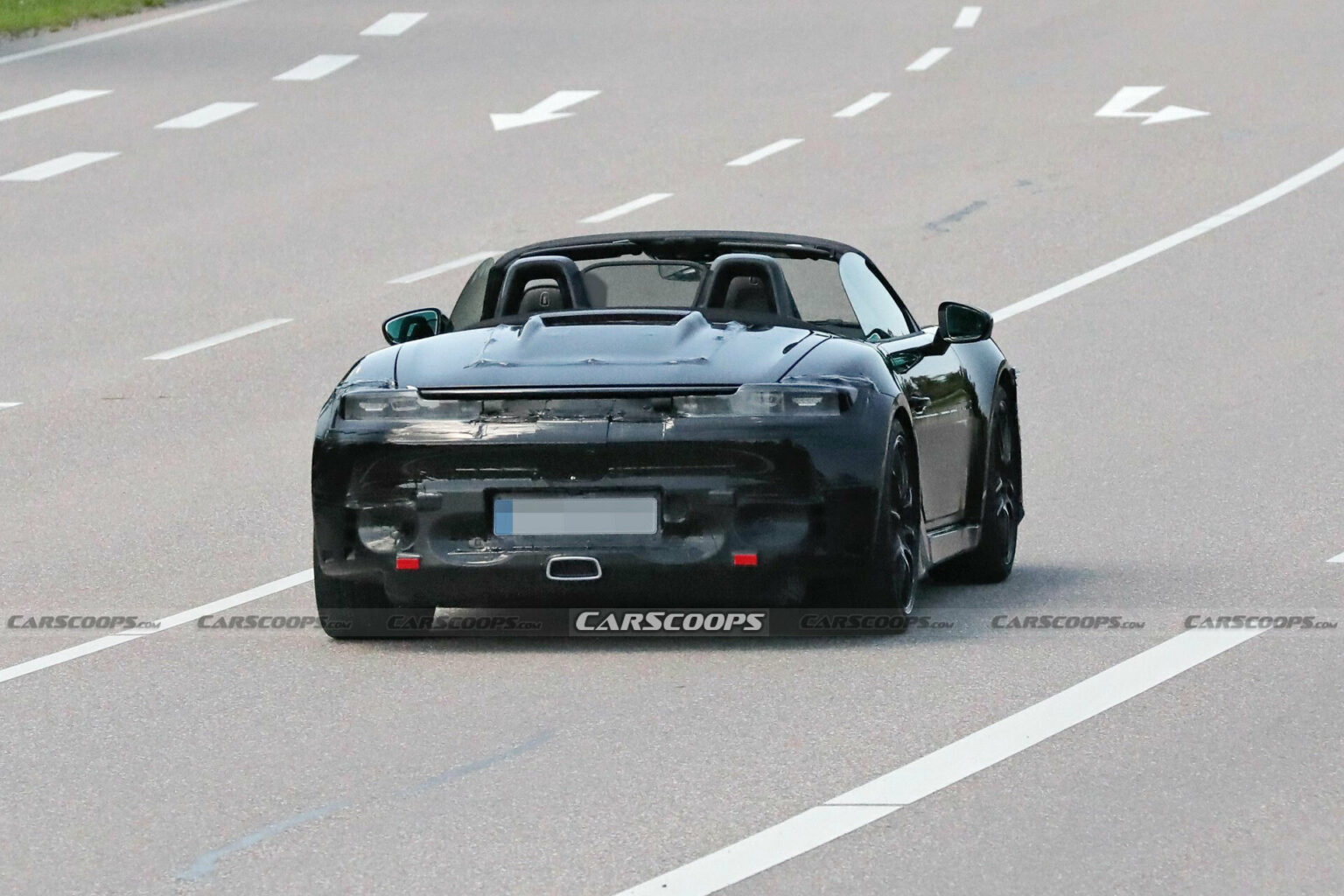 New Boxster 2025 Porsche 718 Boxster EV Spied As An Edgier, Electric Roadster ...