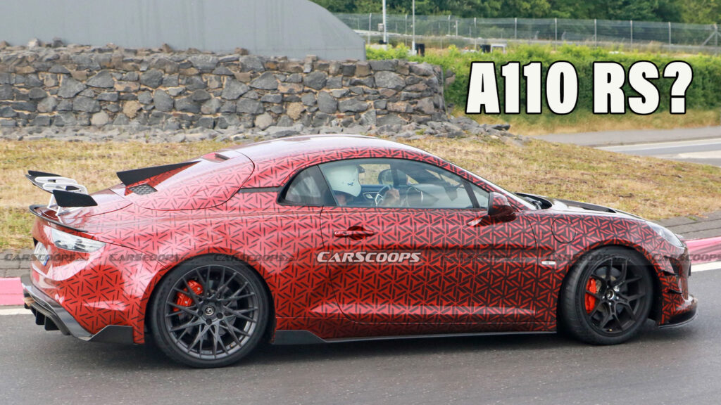  Hotter Alpine A110R Spied Again With Le Mans-Style Dorsal Fin
