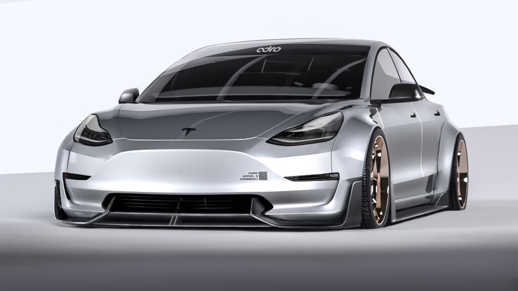  Adro Needs Seven Tesla Model 3 Owners To Commit To Make This $5.5k Widebody Kit A Reality