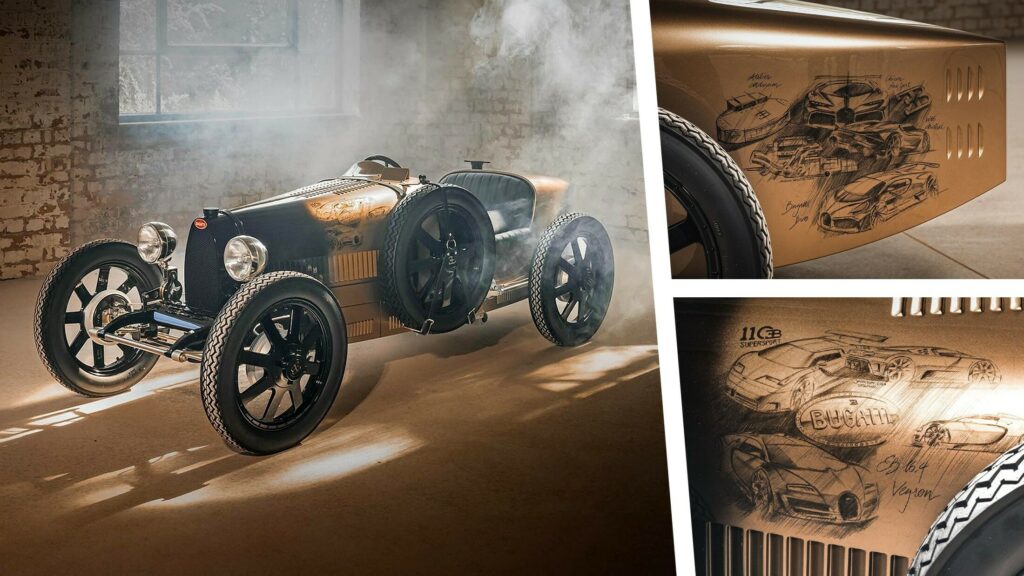  Bespoke Baby Bugatti II Is A Perfect Match To The Chiron Super Sport “Golden Era”