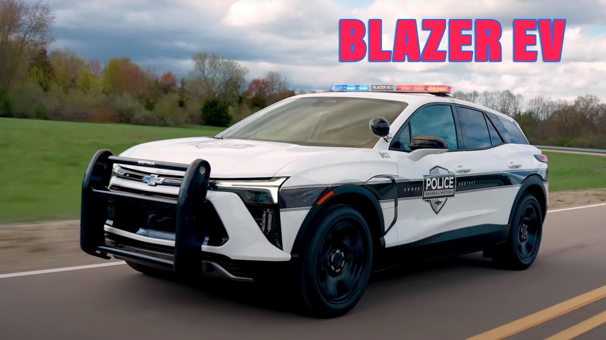 Chevy Introduces Electric Blazer Police Pursuit Vehicle