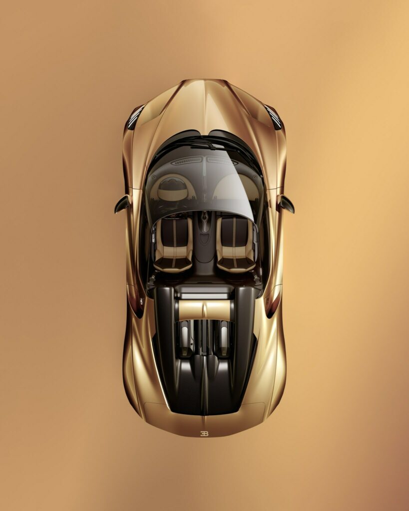  Bugatti’s Gold Rush Continues With Golden Mistral Hypercar