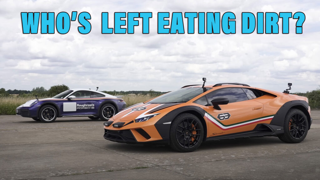  Watch Porsche’s 911 Dakar Battle Huracan Sterrato In Ultimate Crossover Drag Race