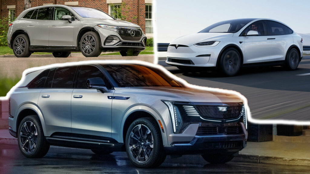  2025 Cadillac Escalade IQ vs. Tesla Model X vs. Mercedes EQS SUV: The Ultimate Face-Off