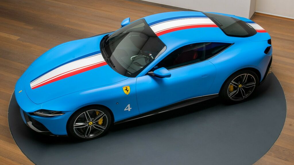  Tailor-Made Ferrari Roma With French Tricolour Livery Looks Lovely