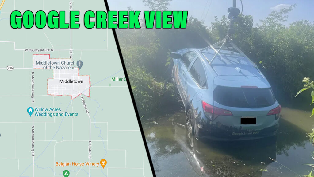  Google Maps Driver Crashes Into Creek After 100 MPH Police Chase