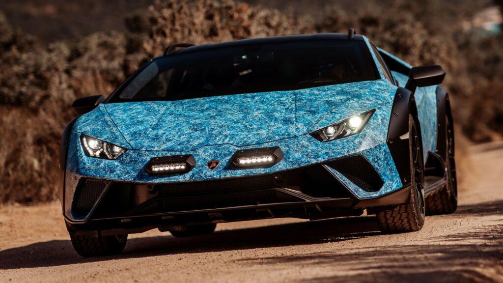  Lamborghini’s One-Off Huracan Sterrato Opera Unica Flaunts Its Bespoke Blue Shade In Sardinia