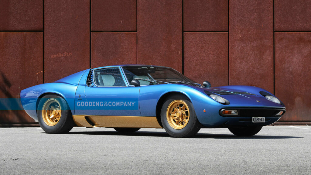  This Beautiful Blue-Gold 1972 Lamborghini Miura P400 SV Is The Perfect Italian Stallion