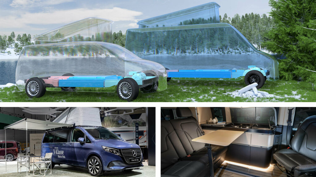  Mercedes Showcases Facelifted V-Class Marco Polo, Electric RVs Coming Soon