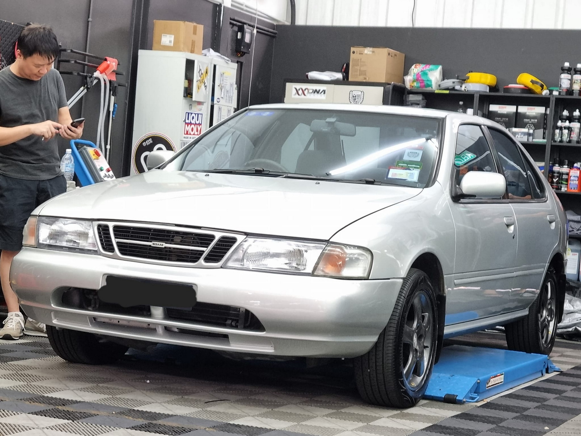 NISAAB - Nissan B14 With Saab Grille (6)