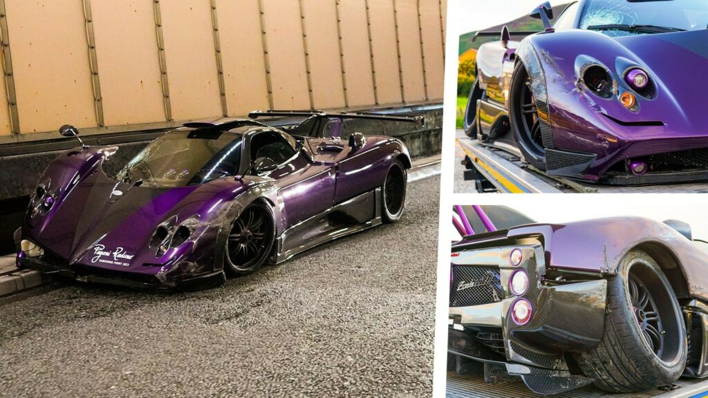  One-Off $11M Pagani Zonda 760 LH Previously Owned By Lewis Hamilton Wrecked In Crash