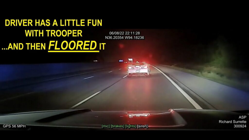  Chevy Camaro Drops A Gear And Disappears On Arkansas State Police At Over 132 MPH