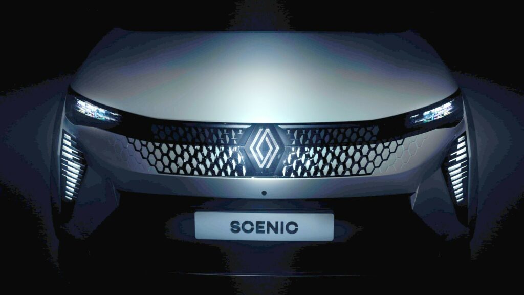  2024 Renault Scenic E-Tech Shows Its Face Before Sep 4 Debut