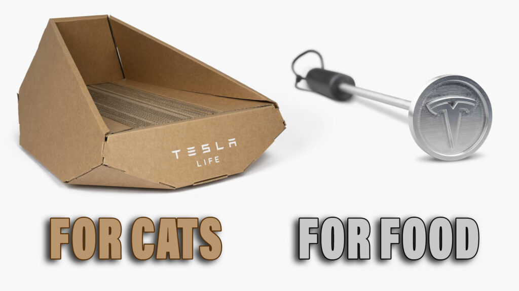  Tesla Sells Cybertruck-Shaped Cat Litter Box And Branding Iron In China