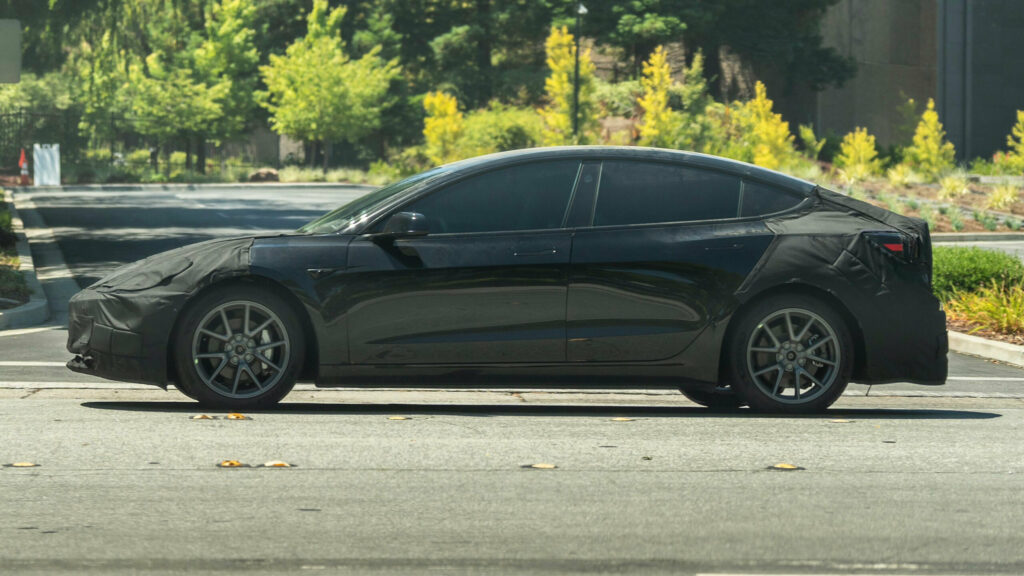 Tesla’s Updated Model 3 Scooped In High-Def Before Its Launch