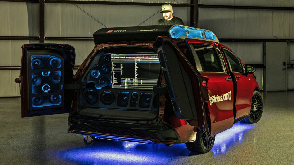  Toyota Sienna Remix Concept Debuts As A Mobile DJ Booth Complete With 60 Speakers