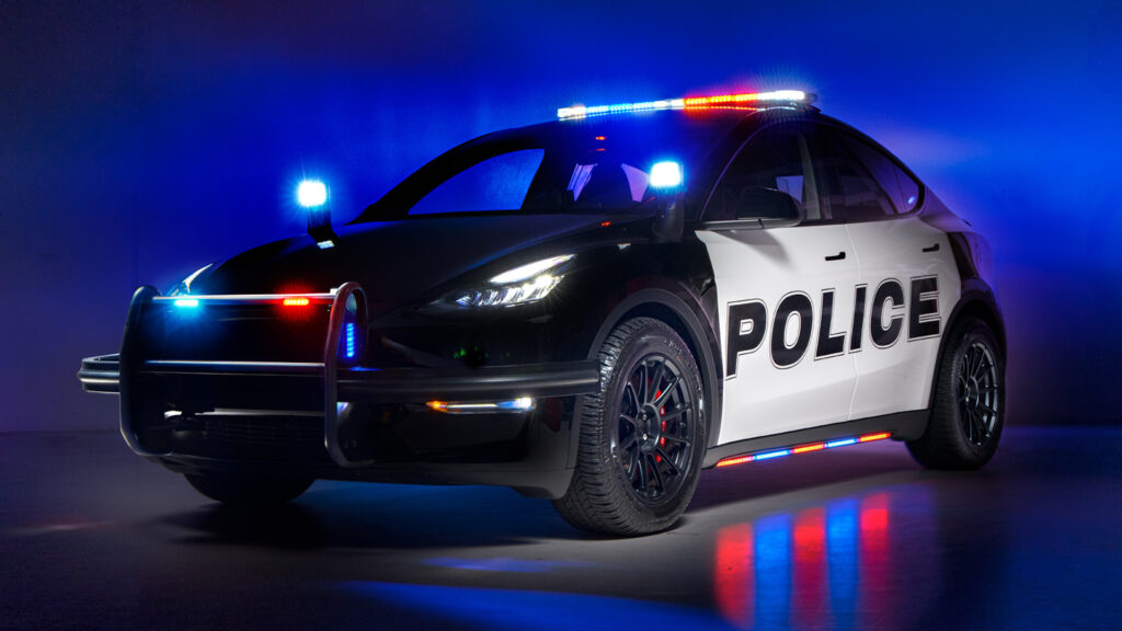  Unplugged Performance Shows The Ultimate Tesla Model Y Cop Car