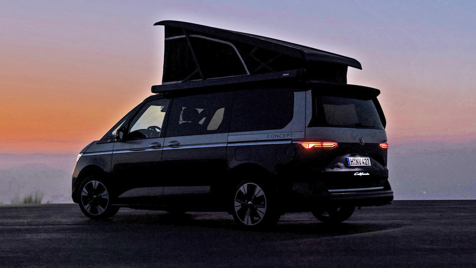VW California Concept Previews Multivan-Based PHEV Campervan With Pop-Up  Roof