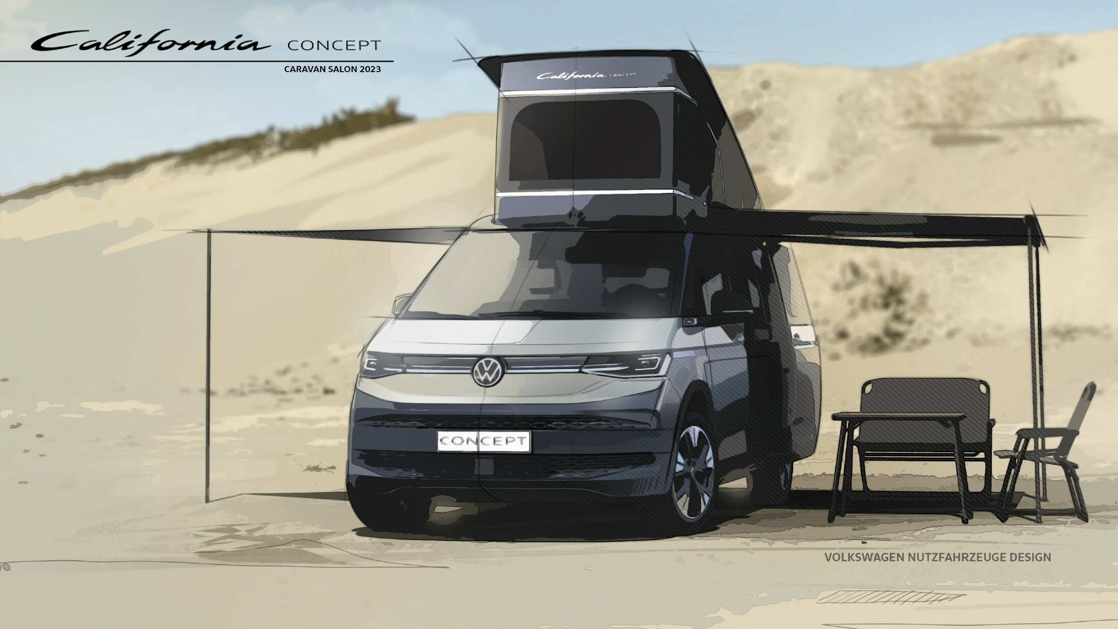VW California Concept Previews Multivan-Based PHEV Campervan With Pop ...