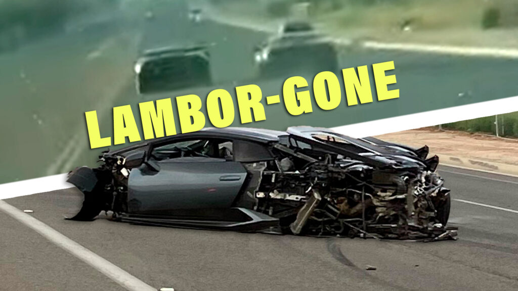  Video Shows Influencer Crashing Lamborghini Into Prius During Street Race