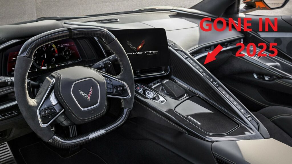  2025 Corvette C8 Redesign May Drop “Wall Of Buttons”