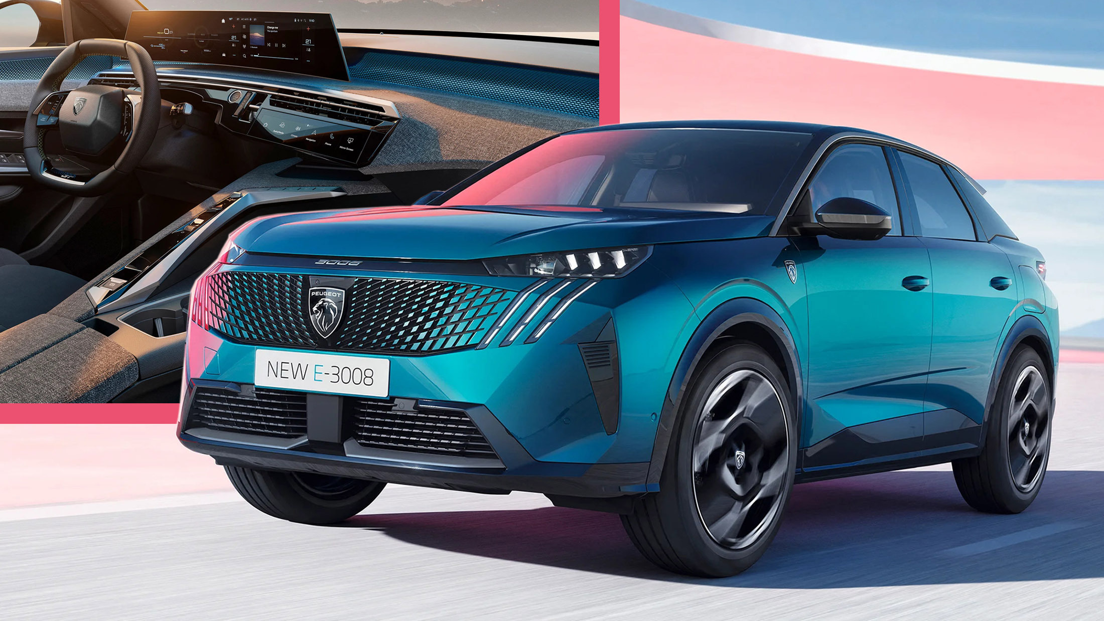 This Is The New 2024 Peugeot E-3008 Electric Coupe-SUV