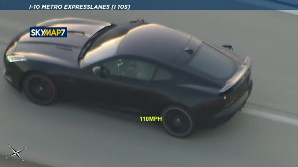  Grand Theft Auto Suspect Ditches Stolen Jaguar F-Type Under Bridge And Evades Police