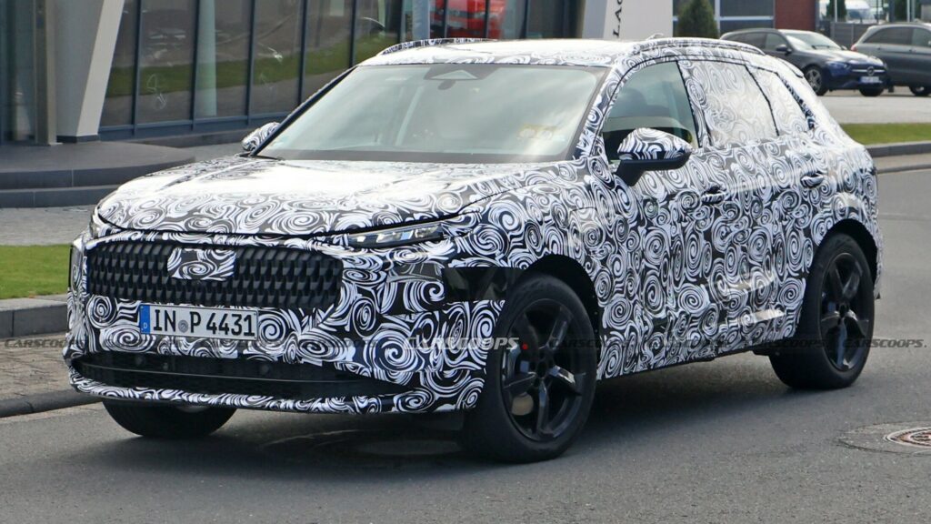  2025 Audi Q3 Spied Looking Like A Baby Q6 E-Tron With ICE Power