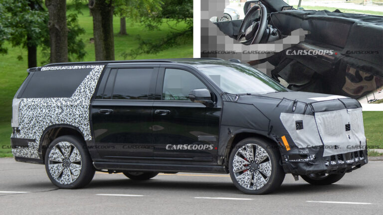 2025 Cadillac Escalade Spied With New Interior From The Electric