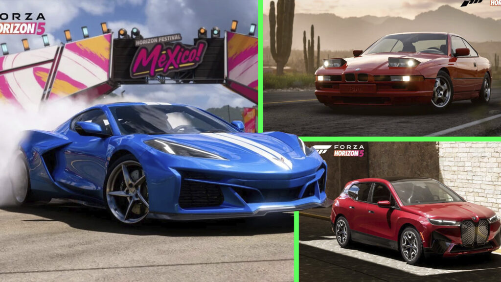  Forza Horizon 5’s Latest Update Includes 5 New BMWs, 2 Rivians, Corvette E-Ray, And Event Customization