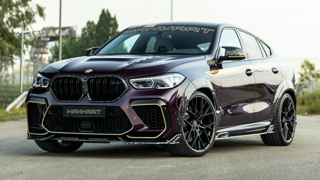  Manhart’s Latest BMW X6 M One-Off Combines Purple, Gold, And Forged Carbon Fiber