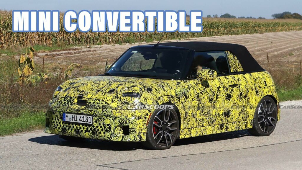  2025 Mini Convertible Spied For First Time With Old-School ICE Power