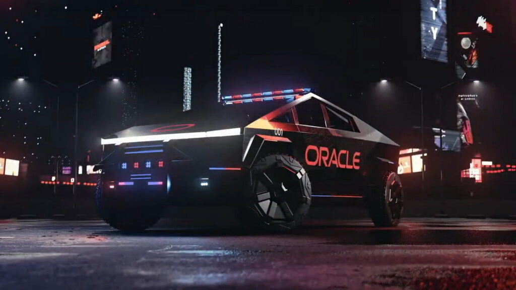  Oracle Founder Touts Tesla Cybertruck As ‘Next-Gen Police Vehicle’
