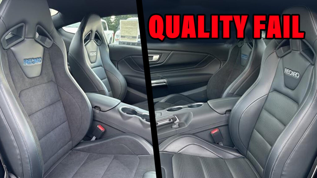  Brand New 2024 Ford Mustang S650 Somehow Made It To The Dealer Lot With Two Different Seats