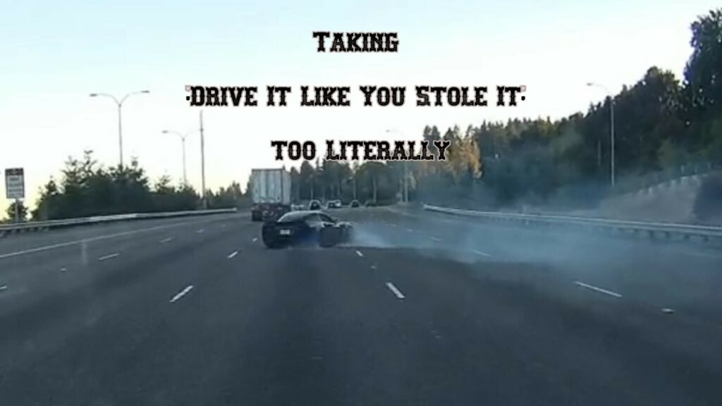  Corvette Driver Causes His Own One-Car Accident On Highway Before Speeding Away