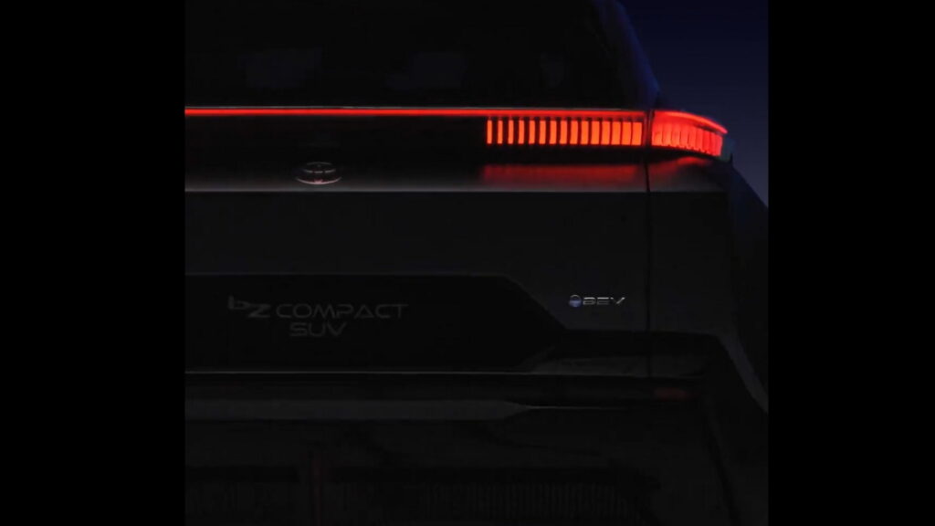  Toyota Teases Next Electric Crossover Based On bZ Compact SUV Concept