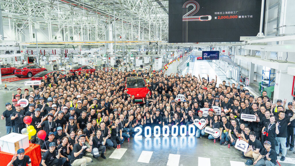  Tesla’s Chinese Factory Just Built Its 2 Millionth EV Only 13 Months After Crossing 1 Million Mark