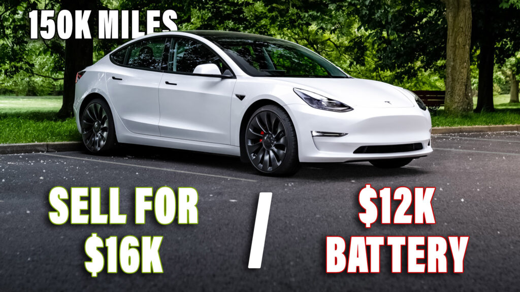  Would You Replace A Tesla Model 3’s Battery For $12K Or Sell As Is For $16K?