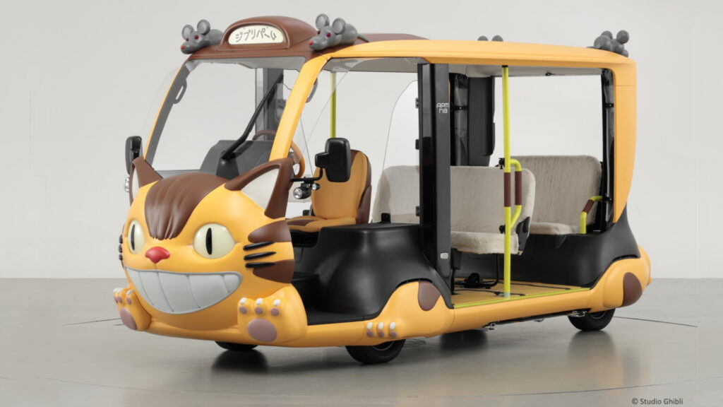  Toyota APM EV Shuttle Transformed Into A Real-Life Cat Bus