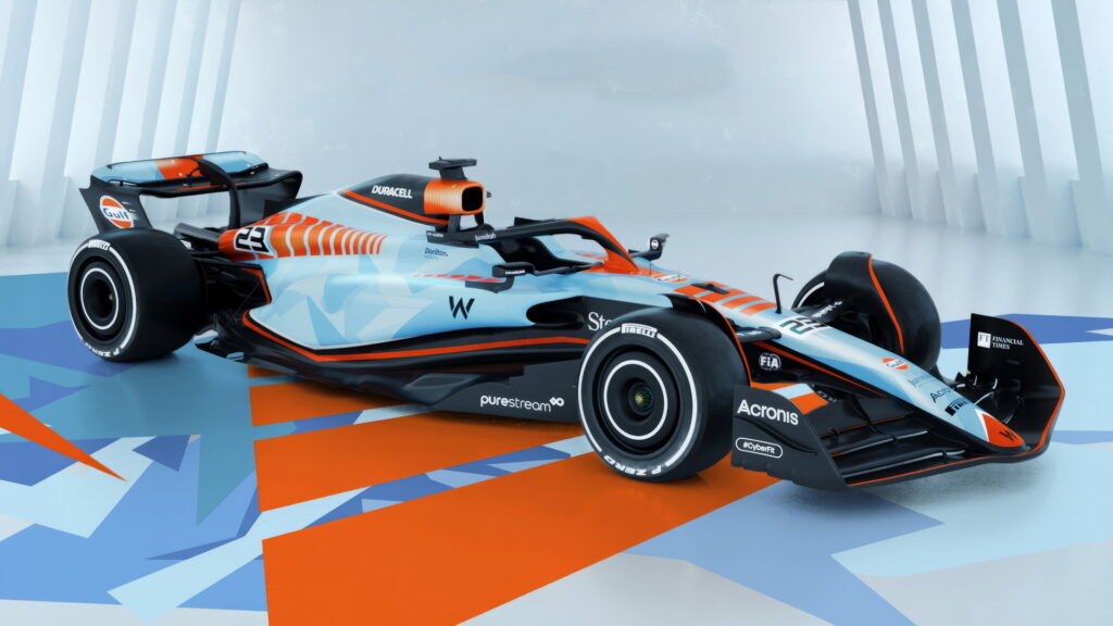  Here’s Your Chance To Own A Replica Of Williams’ Gulf-Liveried F1 Car