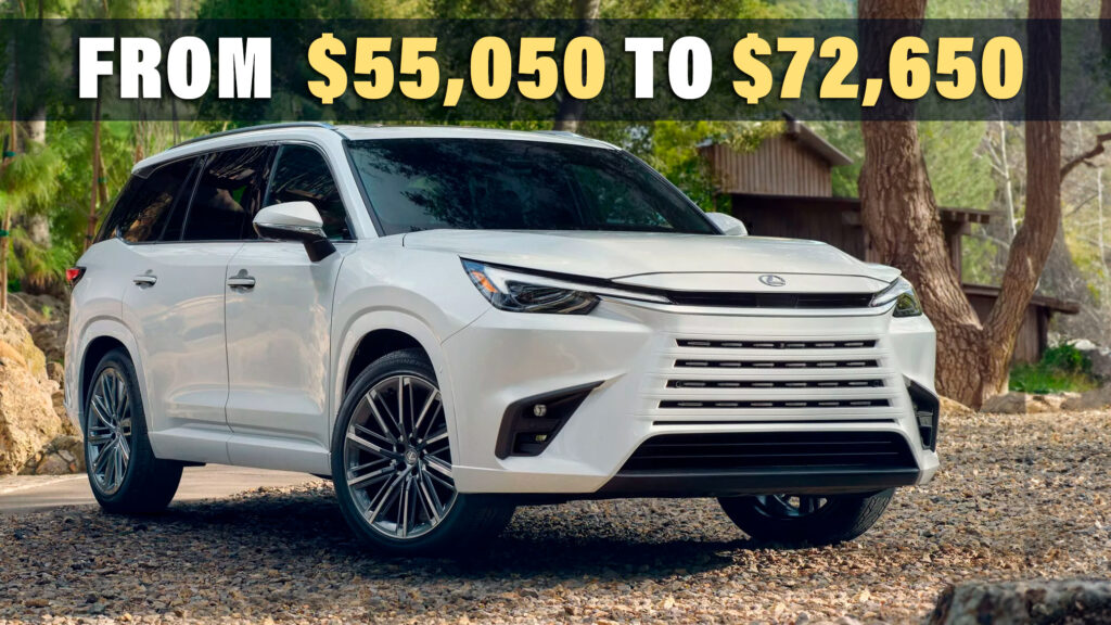 2024 Lexus TX Starts At $55K, Nearly $11K More Than Toyota’s Grand Highlander