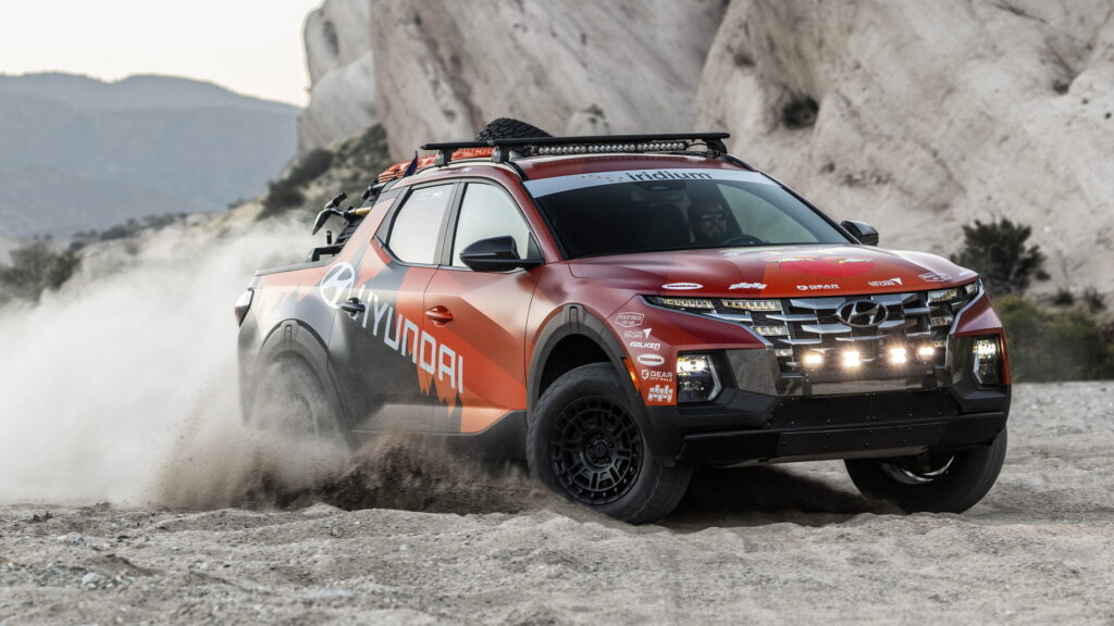  Hyundai Unveils Custom Off-Road Santa Cruz For 2023 Rebelle Rally