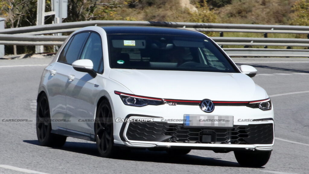  2024 VW Golf GTI Facelift Spotted Testing Its Minor Tweaks