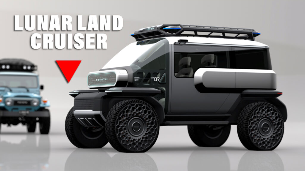  New Toyota Baby Lunar Cruiser EV Concept Takes The FJ40 To The Moon
