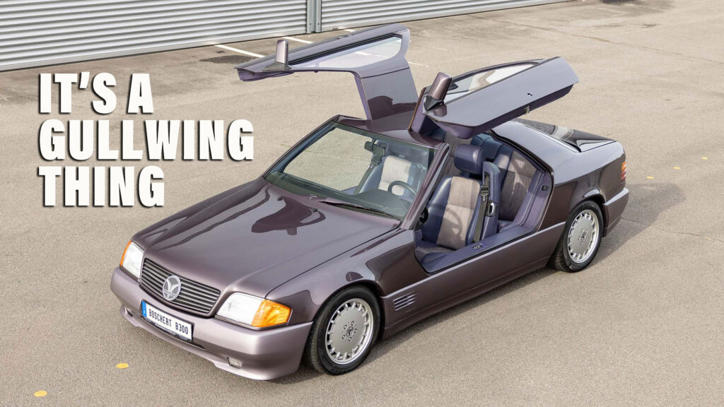  Boschert’s One-Off B300 Showed Mercedes How A 1990s SL Gullwing Could Have Looked